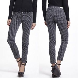 AG Stevie Ankle Slim Polka Dot Corduroy Pants 28R